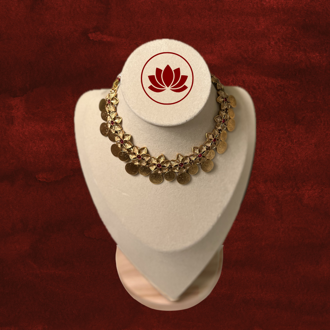 Parampara Series: Coin Necklace and Earring Set