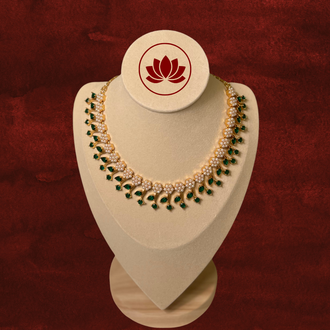 Sumana Series: Stone Necklace and Earring Set