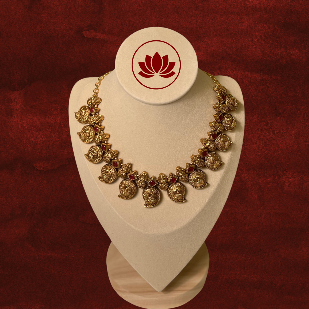 Parampara Series: Mayoora Traditional Mango Necklace and Earring Set