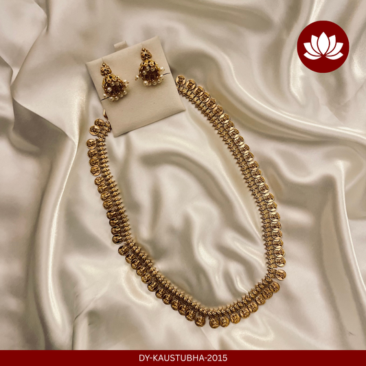 Parampara Series: Dhanalakshmi Traditional Coin Necklace and Earring Set