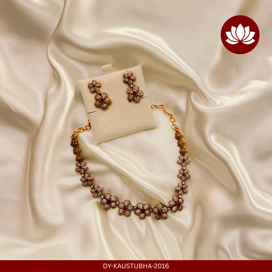 Sumana Series: Minimal Necklace and Earring Set
