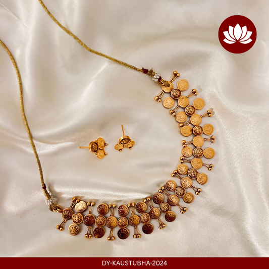 Parampara Series: Coin Necklace and Earring Set