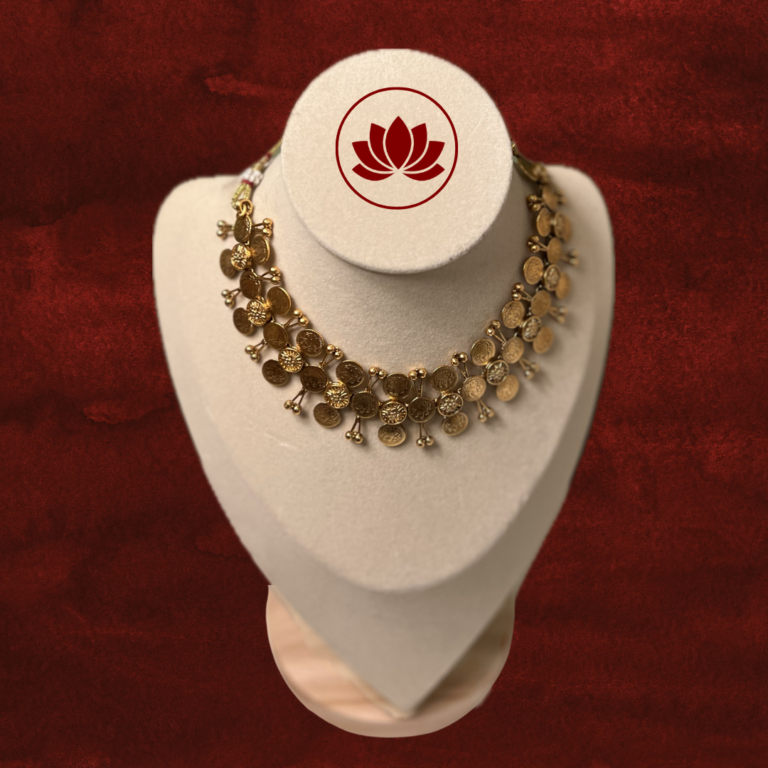 Parampara Series: Coin Necklace and Earring Set