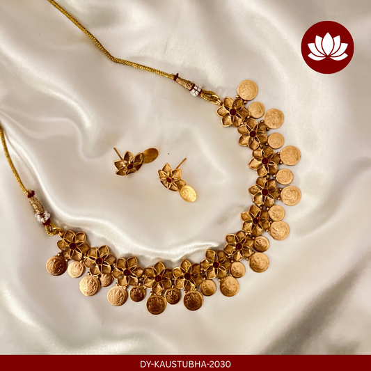 Parampara Series: Coin Necklace and Earring Set